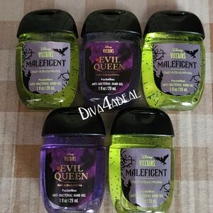 5X Bath & Body Works X Disney Villains Anti Bacterial 1 fl oz Pocketbac Bundle